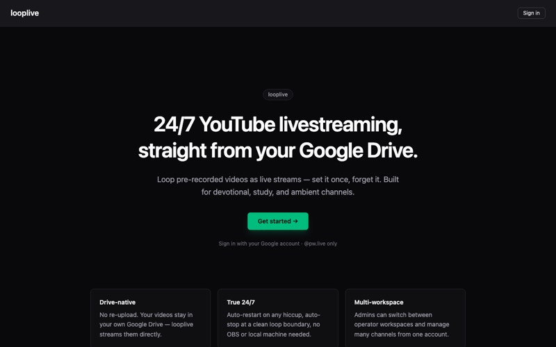 LoopLive — live site